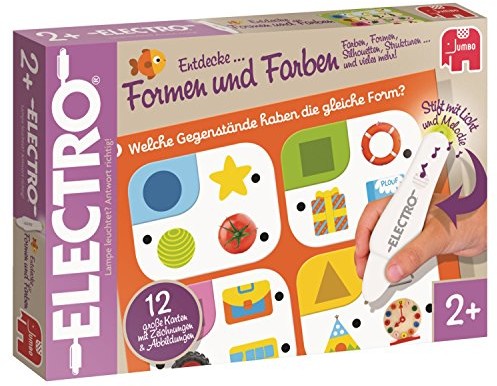 Jumbo Spiele 19541 - Electro Wonderpen - odkryj kształty i kolory Zabawa edukacyjna
