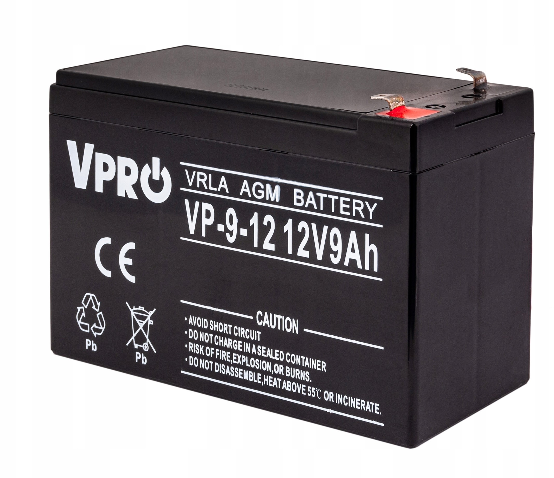 Фото - Батарея для ДБЖ Volt Polska Akumulator AGM VRLA V-PRO 12V 9Ah Bezobsługowy 