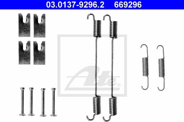 ATE ZESTAW INSTALACYJNY SZCZĘK 03.0137-9296.2 FIAT DOBLO 1.9JTD MJ 06