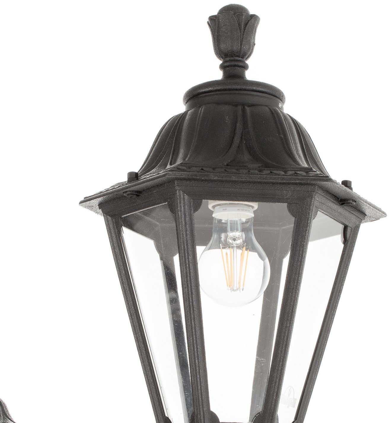 Fumagalli Lampa na maszt LED Ricu Bisso/Rut 2L 8W czarna