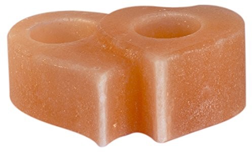 Himalaya Salt Dreams Salt Dreams 4041678004927 świecznik na świeczki typu tealight z kryształów soli himalajskiej monitora Twin Heart 4041678004927