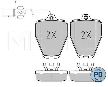Wulf Gaertner Autoparts Zestaw klocków hamulcowych, hamulce tarczowe Wulf Gaertner Autoparts 025 214 5218/PD