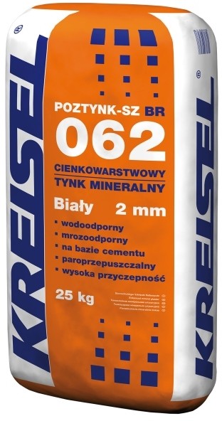 Kreisel Tynk mineralny Kreisel baranek 2 mm biały 25 kg POZTYNK -SZ