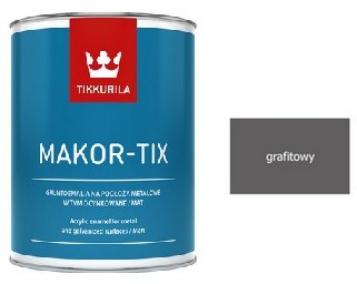 Tikkurila MAKOR TIX- farba do dach$135w, grafitowy, 10 l