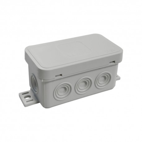 ViPlast Puszka natynkowa 038-03 8-wlotowa IP54 szara 2384 038-03