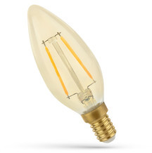 Spectrum LED ŚWIECOWA E-14 230V 2W COG WW GOLDEN WOJ14070