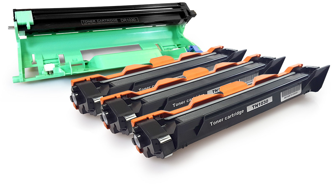 3x toner + bęben do Brother HL-1112 1112E TN-1030