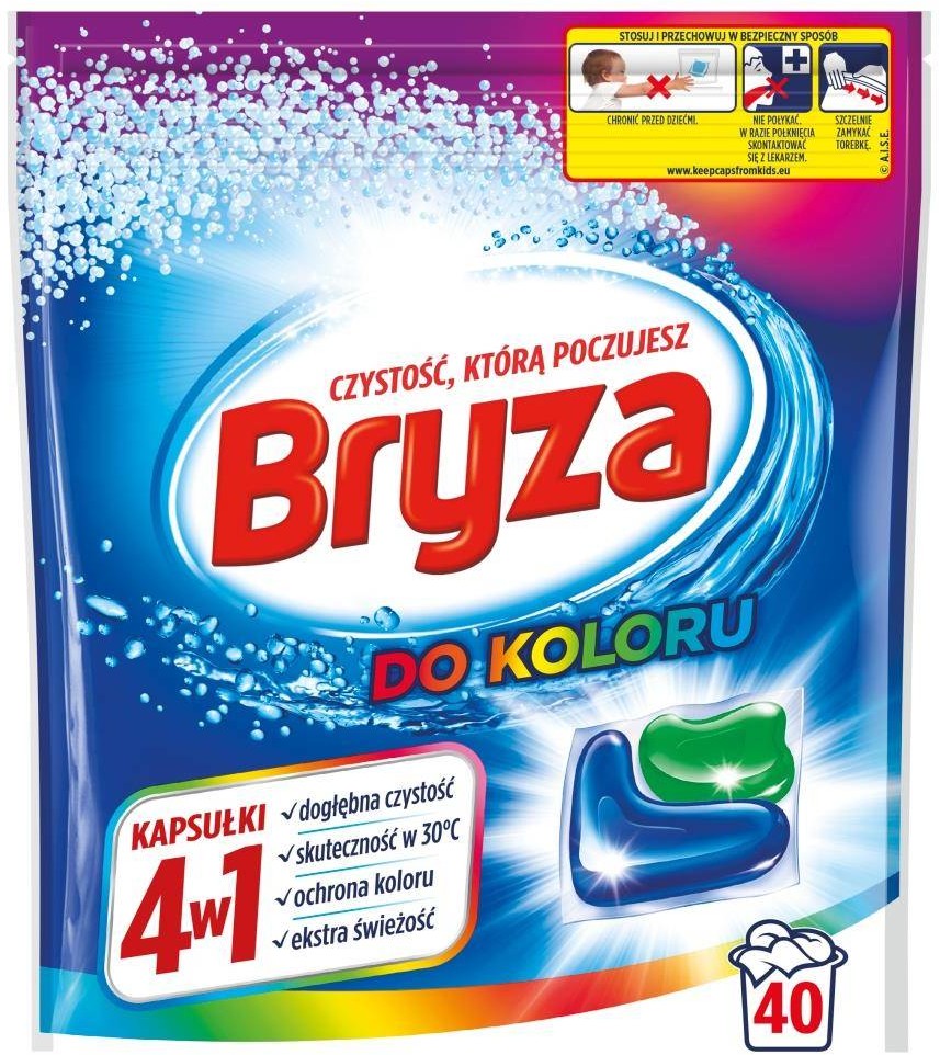 Bryza 4w1 kapsułki do prania koloru 40szt 109435-uniw