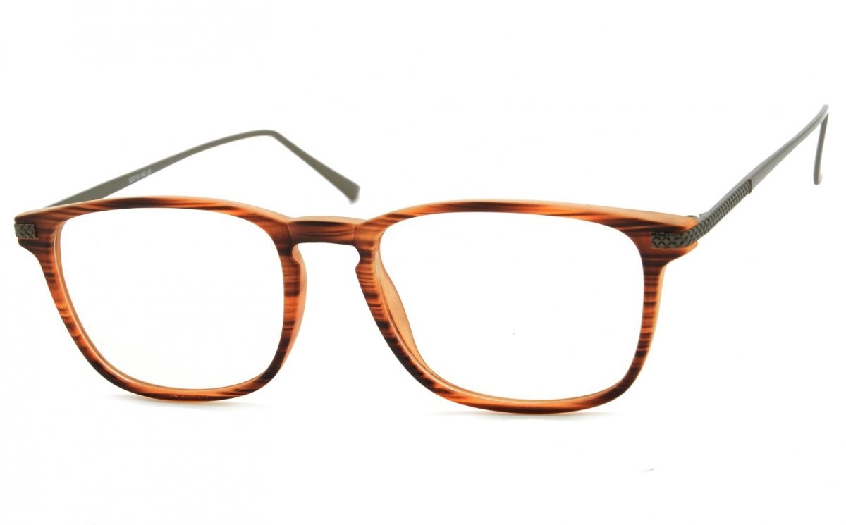 Sunoptic Oprawki korekcyjne Nerdy zerówki CP144G brązowe - imitacja drewna CP144G