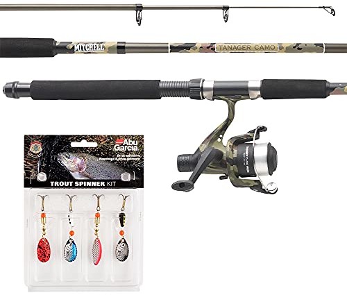 Mitchell Tanager Camo T-180 Light zestaw wędek spinningowych i kołowrotków Combo pstrąg, trout, perch, okonia 1555894