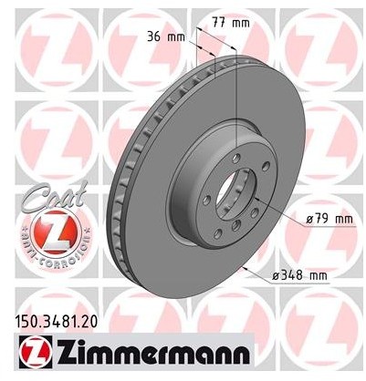 Zimmermann Tarcza hamulcowa 150.3481.20
