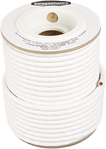 AmazonBasics - kabel głośnikowy - 14 AWG (1,63 mm), 99,9% miedź beztlenowa, 30,5 m
