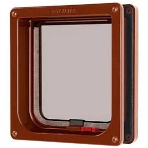 Pet Mate Cat Mate kot z klapą, można zamknąć, z osłoną nawet, brązowy