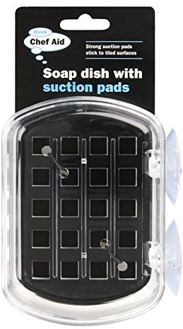 Chef Aid CHEF Aid Soap Dish with Suction Pad, Black by  10E00064