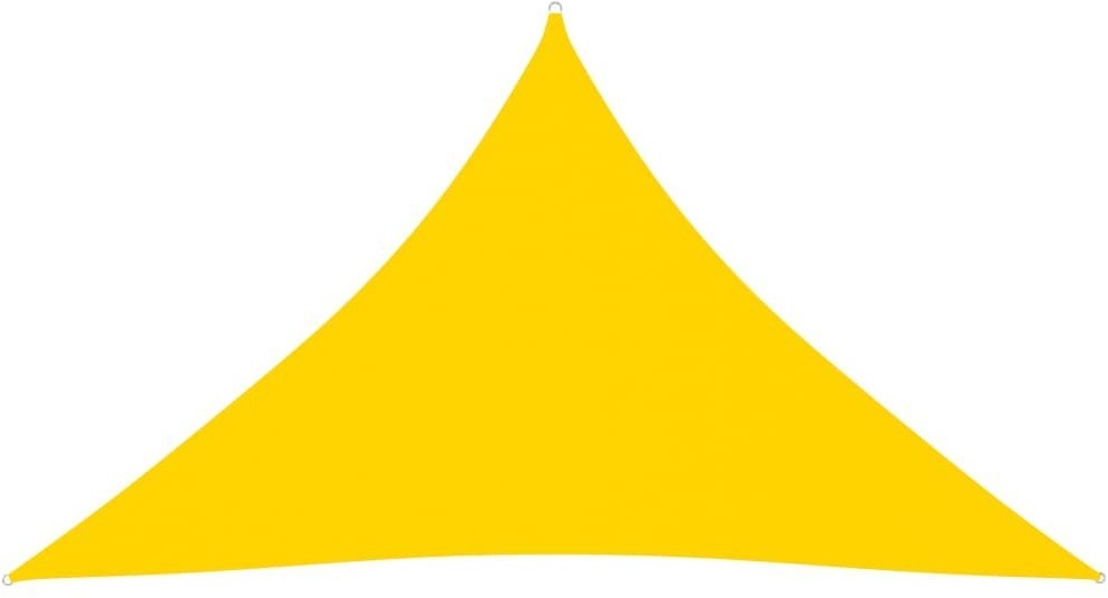vidaXL Trójkątny żagiel ogrodowy, tkanina Oxford, 3x3x4,24 m, żółty 135612