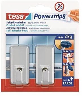 Tesa Powerstrips Hooks Large CLASSIC 58051-00010-01