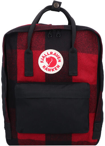 Fjällräven Fjällräven Kanken Re-Wool City Plecak 35 cm red-black 23330-320-550