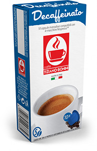 Caffe Bonini Kapsułki do Nespresso 10 szt. DECAFFEINATO - bezkofeinowa
