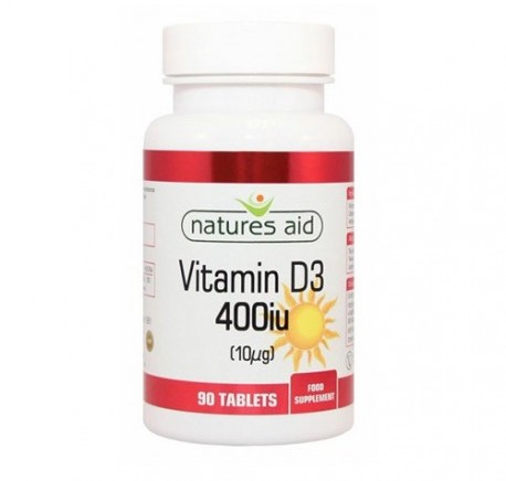 Natures Aid Witamina D3 400iu / 10 mcg (90 tabletek) AID