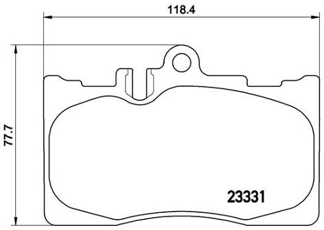 BREMBO Zestaw klocków hamulcowych, hamulce tarczowe P 83 058