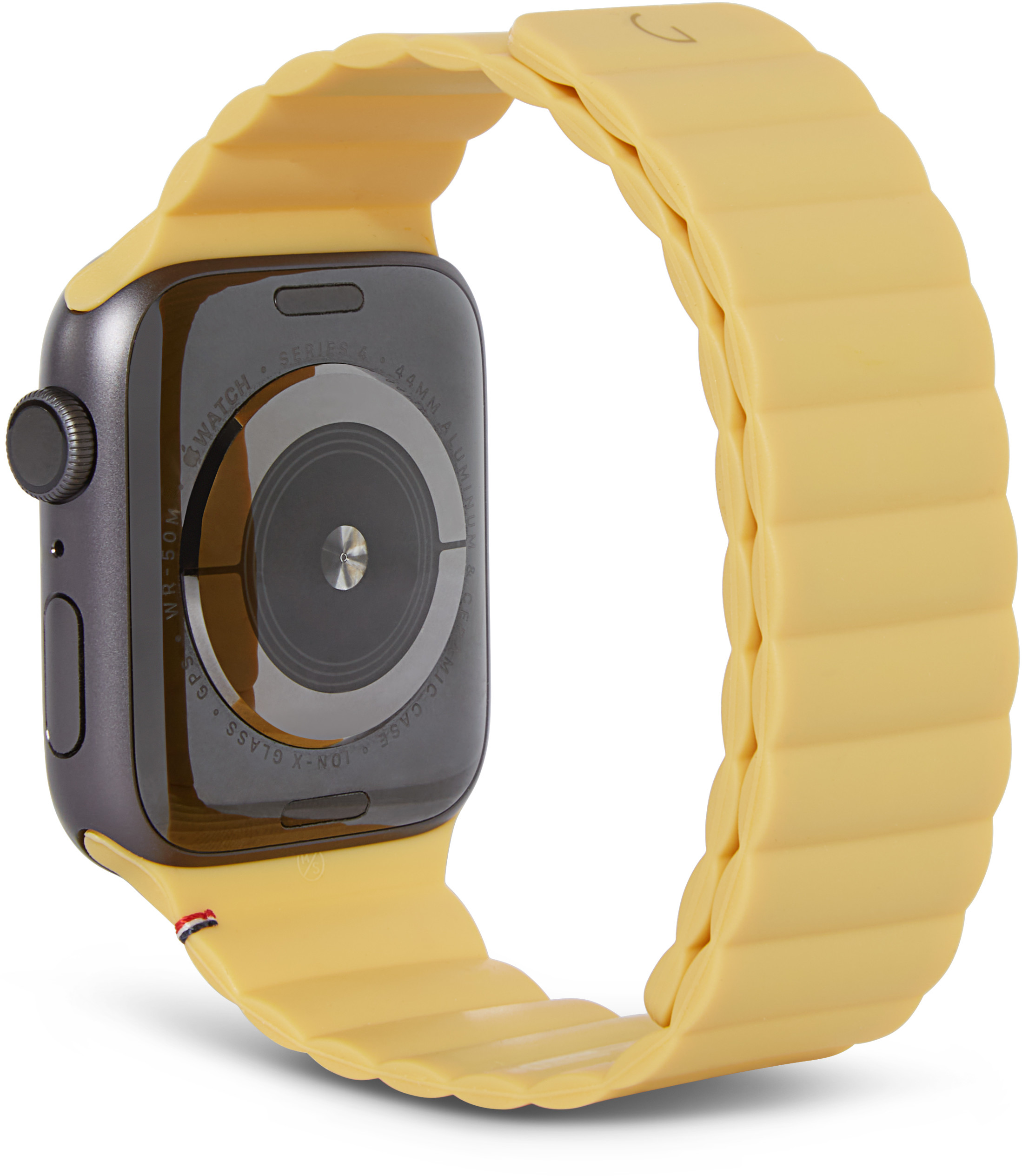 Decoded Silicone Magnetic Traction Strap Pasek Silikonowy do Apple Watch (45 mm) / Watch (44 mm) / Watch (42 mm) (Powder Yellow) D21AWS44TS3SPYW