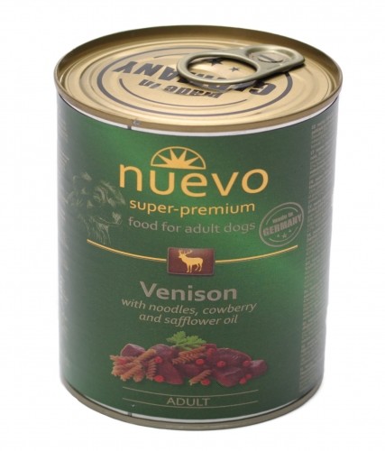 Nuevo VENISON 800g Adult Dog karma w puszce dla psa dziczyzna Super-Premium