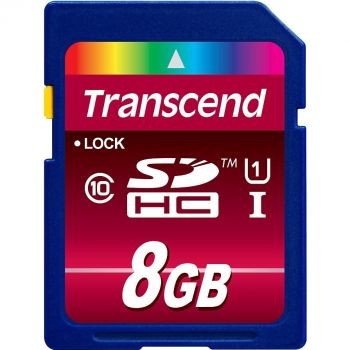 Transcend SDHC UHS-1 Class 10 8GB (TS8GSDHC10U1)