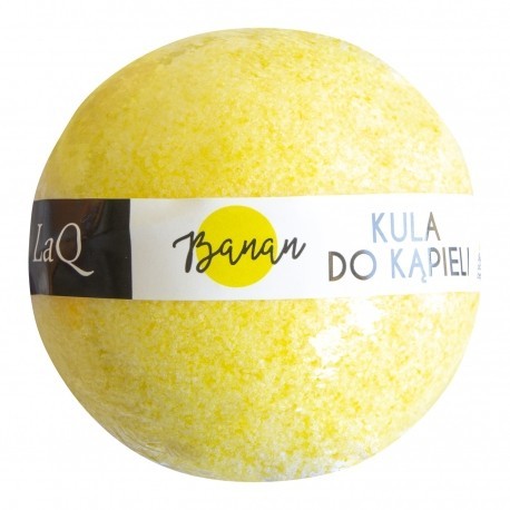 Zdjęcia - Pozostałe kosmetyki LaQ  Musująca kula do kąpieli - Banan - 100 g 