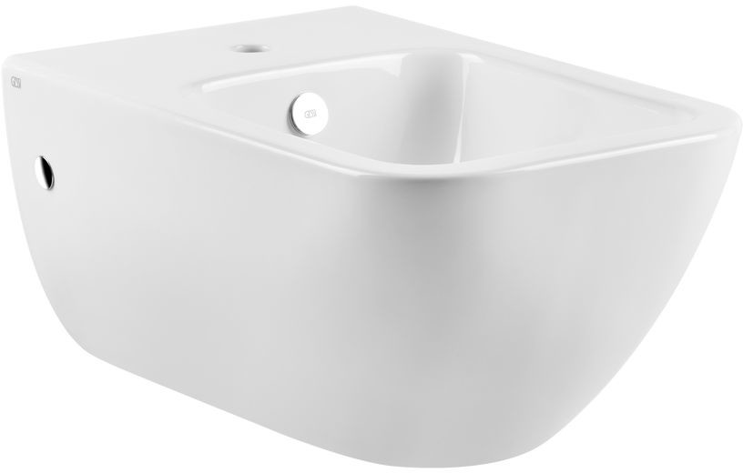 Gessi Bidet wiszący 54,5x36,2 cm z korkiem biały white Europe Ceramic 39115.518