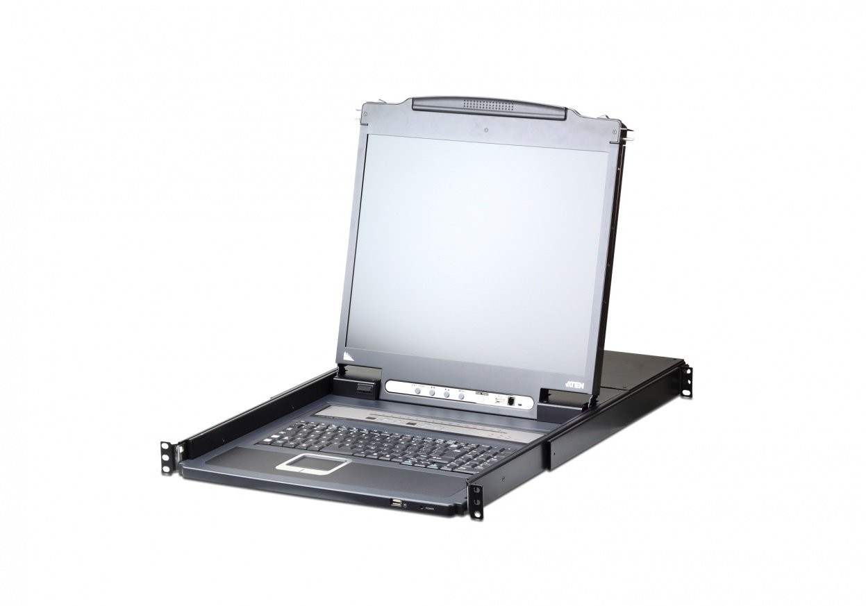 Aten KVM 16 port LCD LED 17 + keyboard + touchpad USB-PS/2 IP Admin (CL5716IM-ATA-AG)