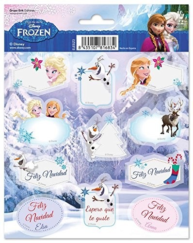 Disney 22 etykiety, motyw:  Kraina lodu, do ich Bücher, Ordner, zeszytów i nowo znajdujące się na zdjęciu, figurki do lodu Królowa ELE0172