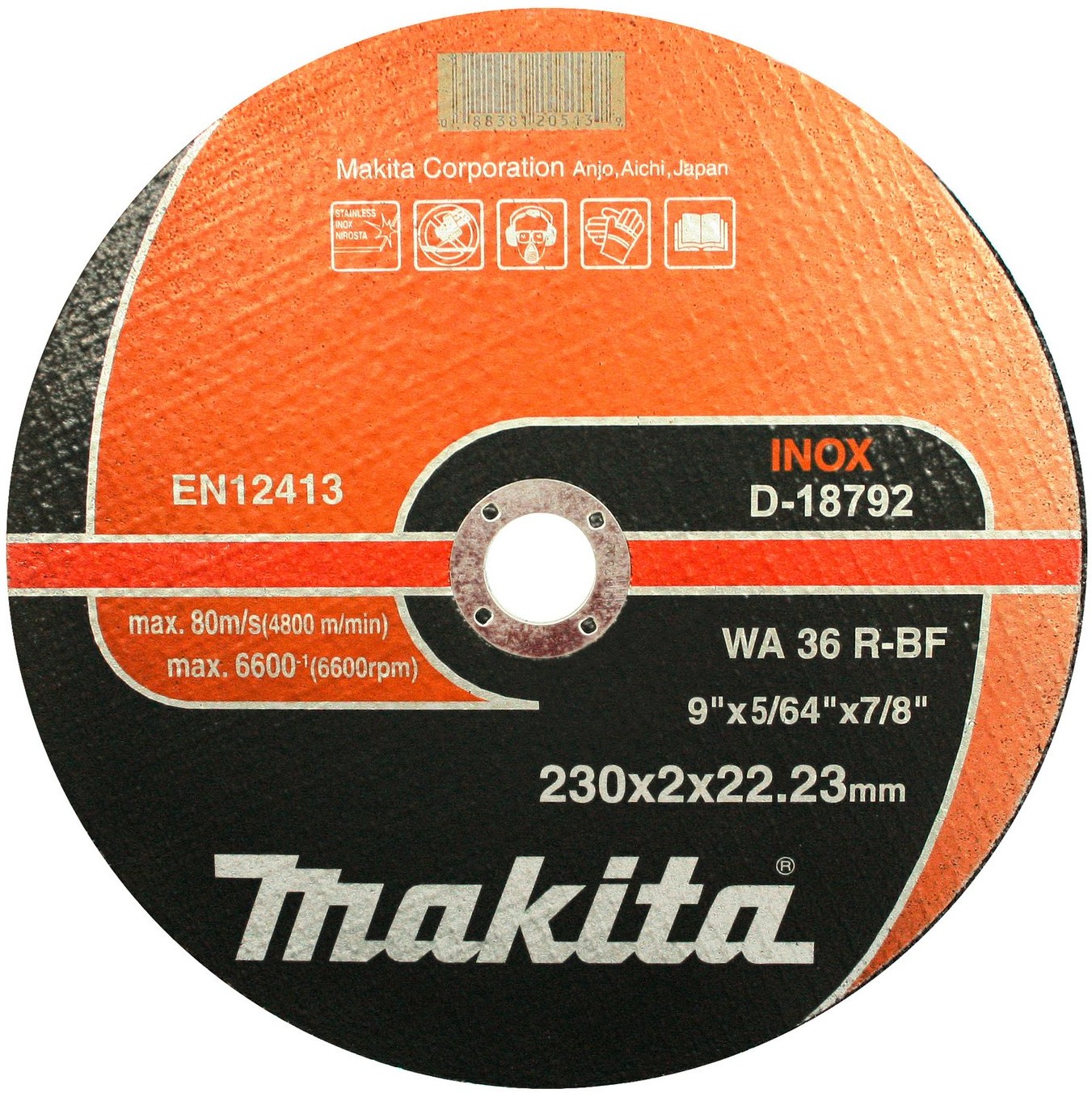 MAKITA Tarcza do cięcia stali inox 230 mm