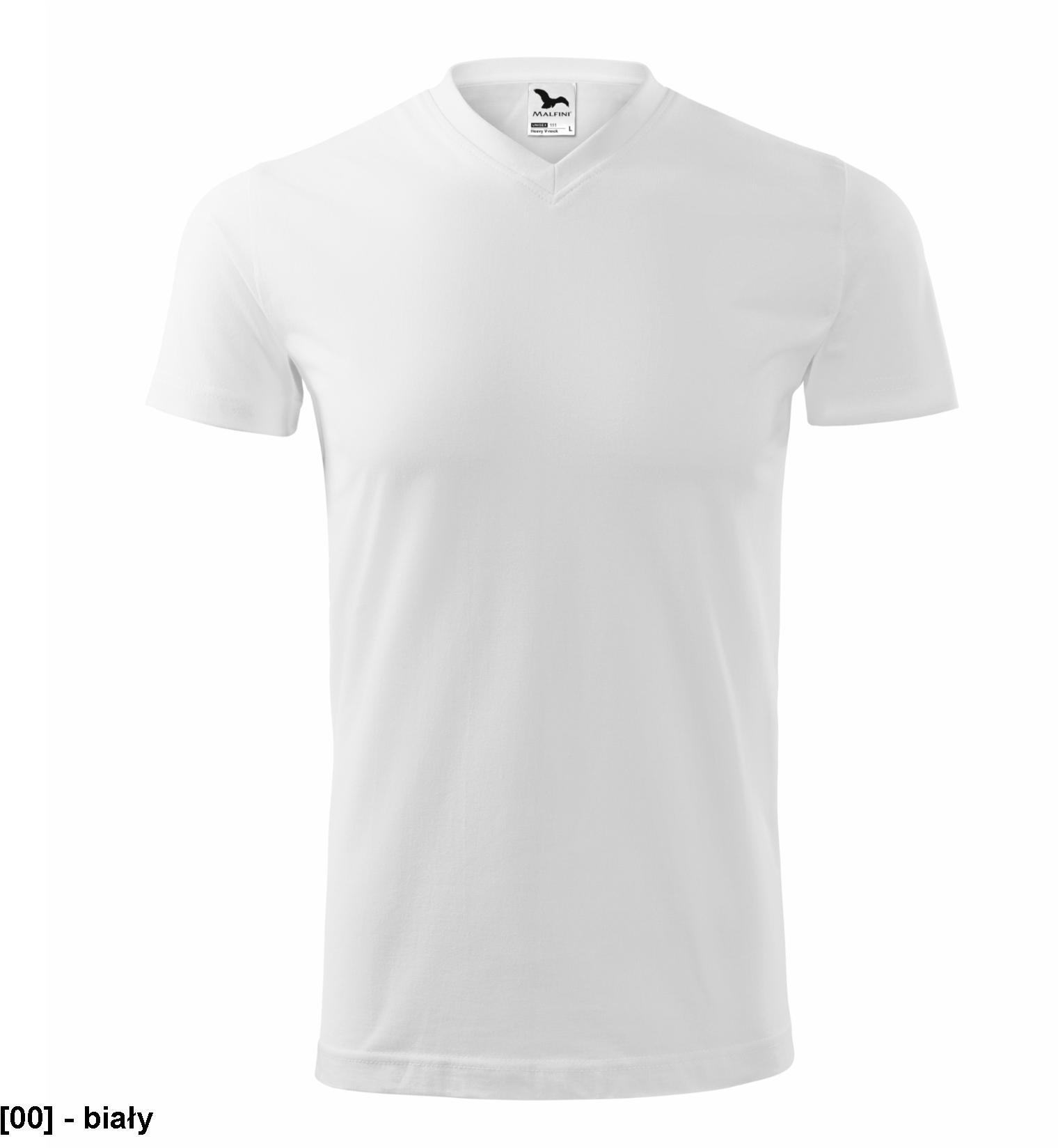 ADLER MALFINI Heavy V-neck 111 - Koszulka unisex, 200 g/m, 6 kolorów - S-4XL Heavy V-neck 111