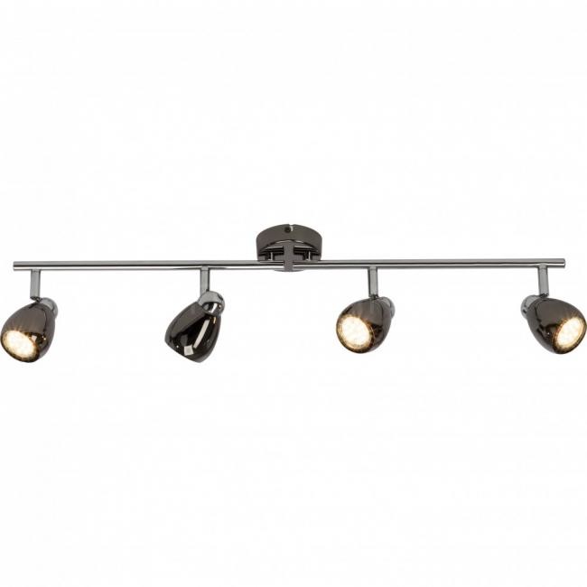Brilliant Oświetlenie MILANO Lampa sufitowa LED Chrom, Czarny, 4-punktowe G21732/76