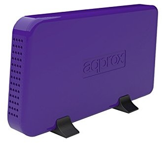 Approx appHDD07P  approx 3.5 inch HDD SATA i/II Enclosure with USB 2.0 Connection, Up to 2TB, Purple (appHDD07P) AP-APPHDD07P