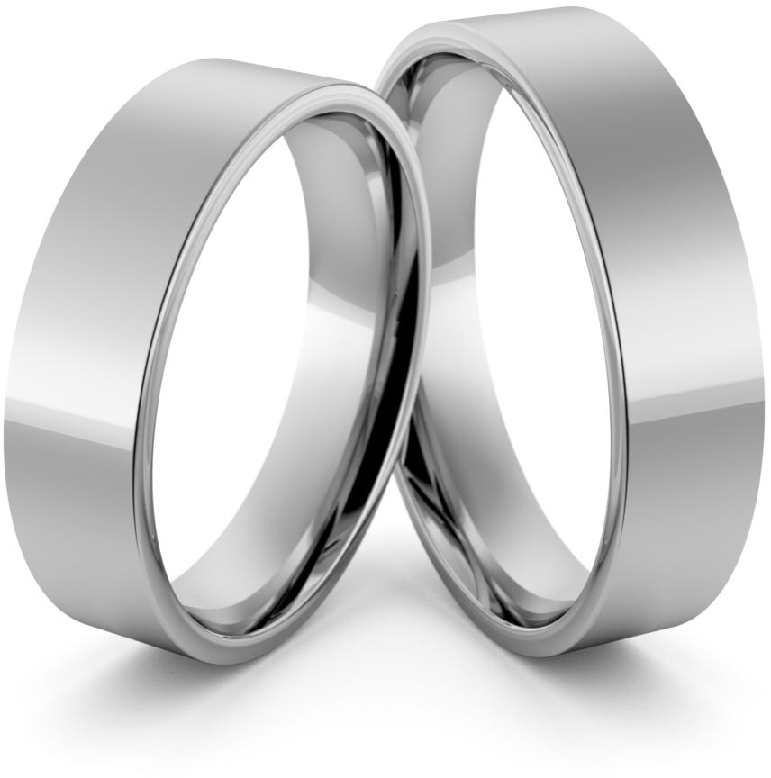 Eminence Obrączki ślubne palladowe klasyczne płaskie 5 mm - Pd-2 Pd-2-3