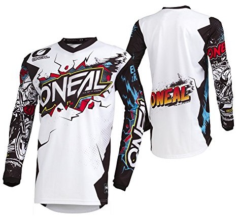 O'Neal ONEAL ELEMENT VILLAIN Motocross MTB Dziecięcy Jersey 2019 - biały, s 002E-92S