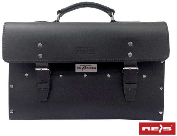 Reis TN-DB - torba narzędziowa skórzana duża, wzmocnione dno z okuciami metalowymi - szer. 40 cm, gł. 16 cm, wys. 24 cm.