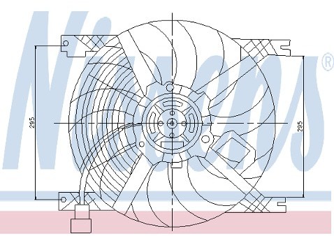 NISSENS Wentylator, chłodzenie silnika NISSENS 85134
