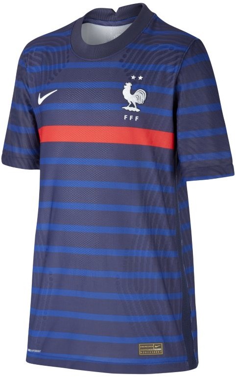 Nike Koszulka piłkarska dla dużych dzieci FFF 2020 Vapor Match Home - Niebieski