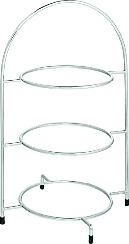 Utopia jest dostępna, aby utrzymać f910060000, chrom stojak na ciasto, 3 półek 41,9 cm (42 cm) talerz 3 x 23 cm (Box of 1) F91006-000000-B01001