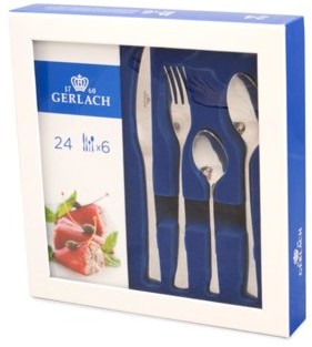 Gerlach Zestaw sztućców 24 szt Pudełko Tune NK 158 Połysk