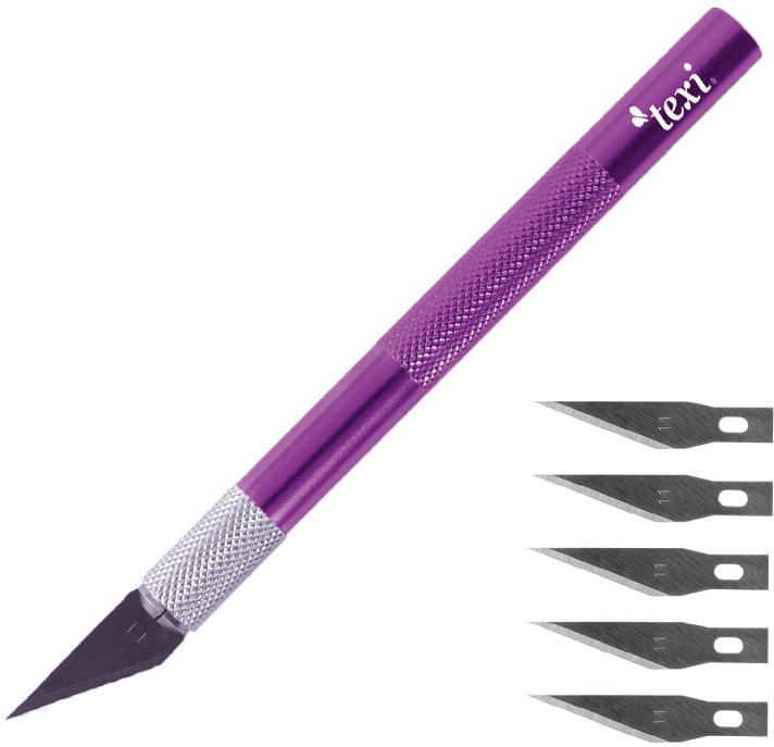 Texi 4107 Nóż modelarski, 5 wymiennych ostrzy w komplecie 4107