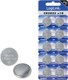 LogiLink LogiLink Litowa bateria guzikowa 3V Ultra Power CR2025 10szt CR2025B10