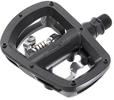 Wellgo 1 para pedałów MTB platforma/klips aluminiowa oś Cr-Mo W43 czarny 35571/54