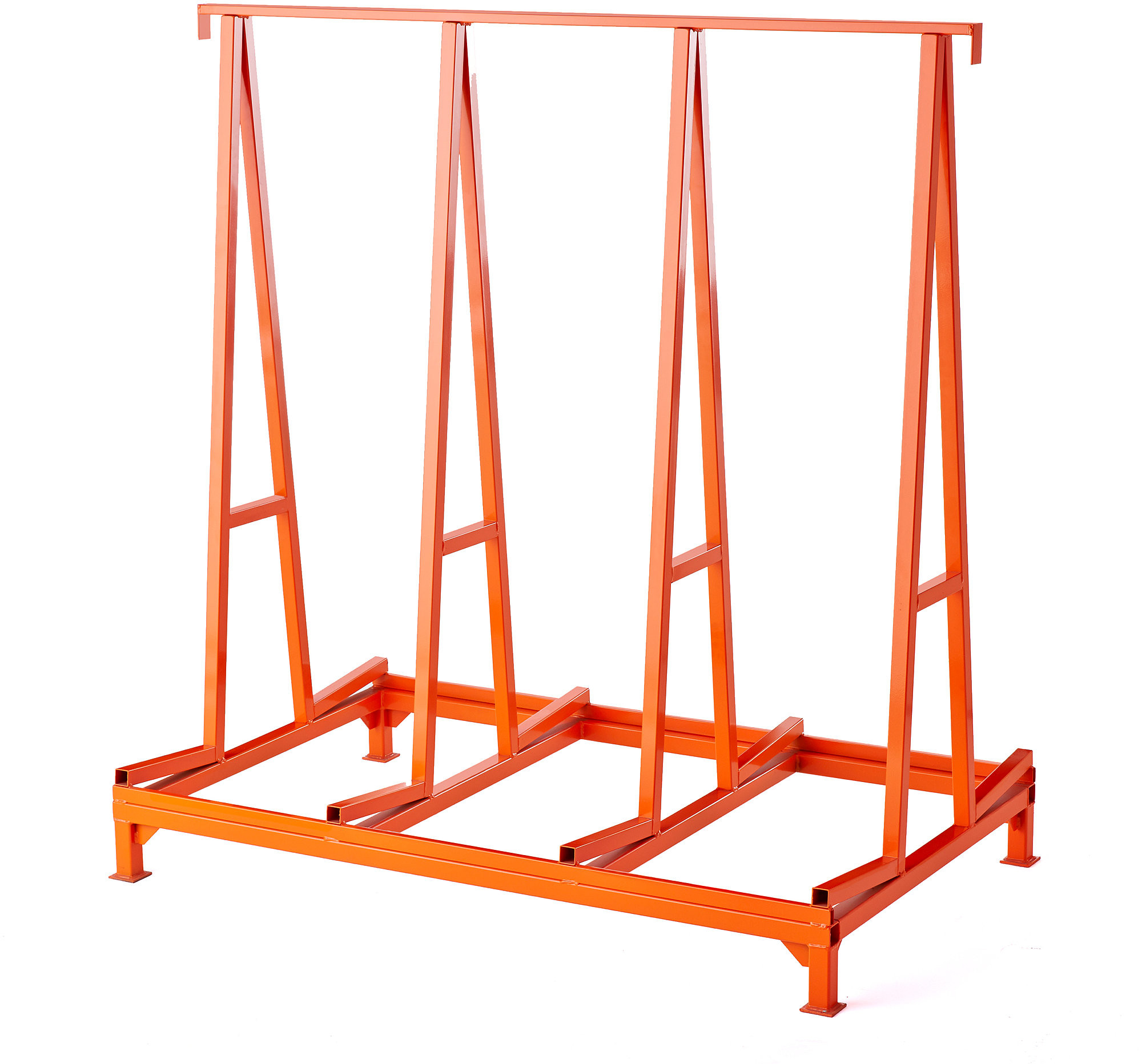 AJ Produkty Stojak na płaskie przedmioty, dwustronny, 1550x930x1615 mm, nośność 1000 kg