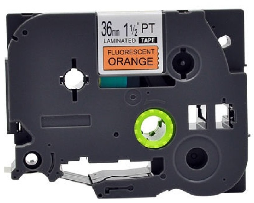 Brother Taśma do P-touch 36mm 5m pomarańcz TZE-B61