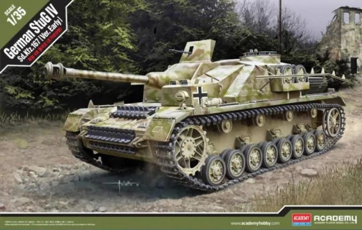 Academy Niemieckie działo szturmowe Sturmgeschutz IV (StuG), wersja wczesna 13522