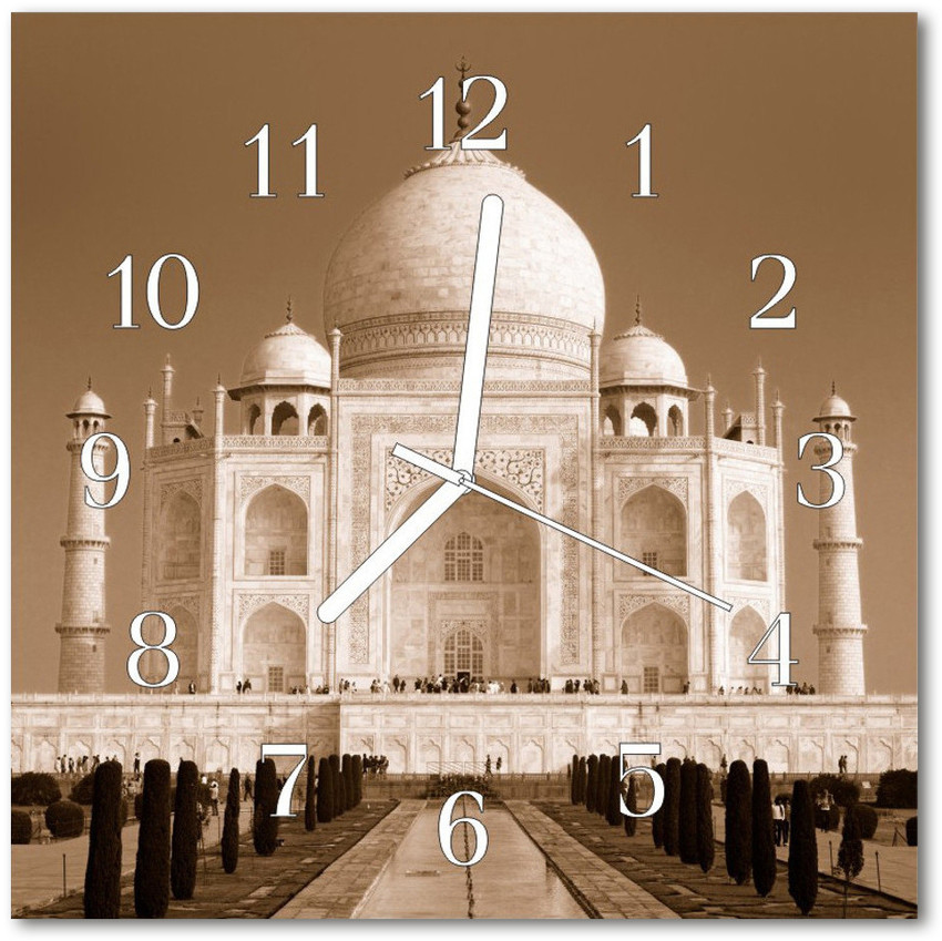 tulup pl Zegar ścienny kwadrat Taj mahal 30x30cm