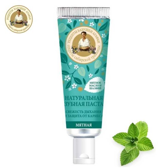 Pierwoje Reszenie Mini pasta do zębów MIĘTOWA Świeży oddech i ochrona przed próchnicą 30ml